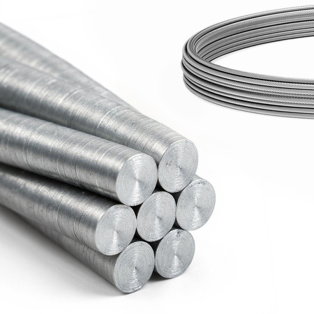 DRAHTSEIL Verzinkt Drahtseile Stahlseil Stahlseile Draht 1mm 1x7