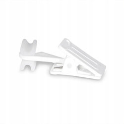 Faltengleiter 10 Stk. weiß für Gardinenschiene Vorhangsschiene