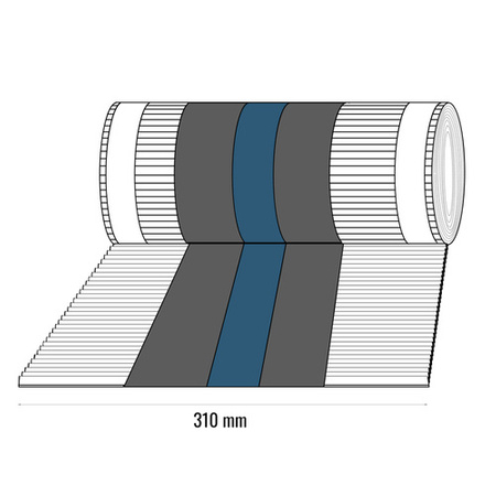 Firstband Firstrolle Dachfirst Gratrolle First xRoll 5mb Breite 310mm RAL 8017 BRAUN