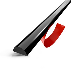 Acryldichtung Acrylstab Wasserabweiser Halbrundstab Schwallschutz 5x10mm