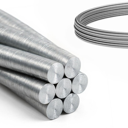 DRAHTSEIL Verzinkt Drahtseile Stahlseil Stahlseile Draht 1mm 1x7