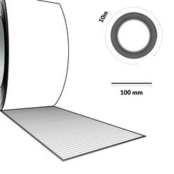Butylband DACHDECKERBAND Abdichtband Selbstklebendes Reparaturband Dichtband 100mm ALUMINIUM