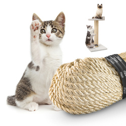 Natürliches Sisal Seil für Kratzbaum Katzenbaum Kratzseil DIY Fuer Katzen Ersatzteile 10mm