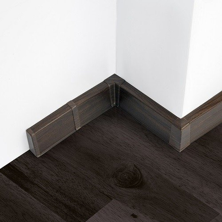 2m Fussleiste 55mm WENGE Fußleiste Leiste Sockelleiste Laminatleiste Bodenleiste PVC + Montagematerial GRATIS