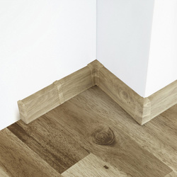 2m Fussleiste 55mm EICHE BELWEDER Fußleiste Leiste Sockelleiste Laminatleiste Bodenleiste PVC + Montagematerial GRATIS