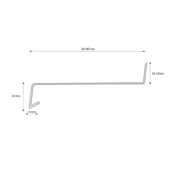 Fensterbank Stahl Aussen Außenfensterbank Fensterbrett Stahlblech Breite 10cm RAL 8017 BRAUN