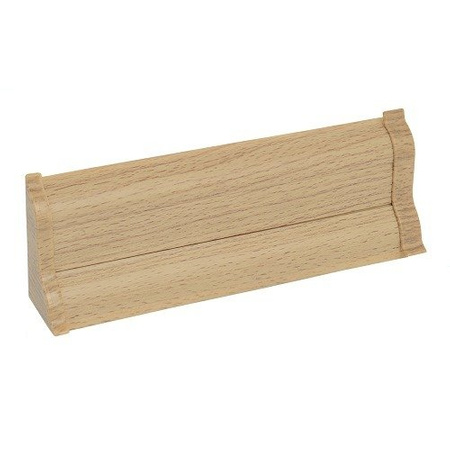 2,5m Fussleiste 52mm BUCHE Fußleiste Leiste Sockelleiste Laminatleiste Bodenleiste + Montagematerial GRATIS