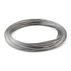 SET: Edelstahl Drahtseil 4mm 7x19 5m, Drahtseilklemme Bügel 6 Stk., Kausche 2 Stk.
