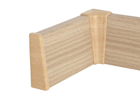 2,5m Sockelleiste Bodenleiste Leiste MDF 58x18mm BUCHE