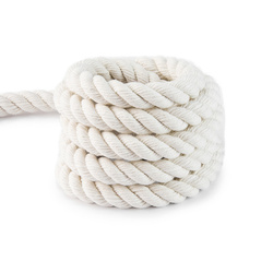 Baumwollseil Baumwolle Makrameegarn Baumwollkordel 3-litzig Gedreht Naturseil Garn WEISS 8mm