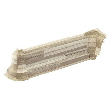 2m Fussleiste 52mm MOSAIK HELL Fußleiste Leiste Sockelleiste Laminatleiste Bodenleiste PVC + Montagematerial GRATIS