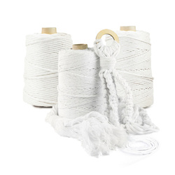 Baumwolle Baumwollgarn Makramee Garn 3mm 100m - 200m NATUR
