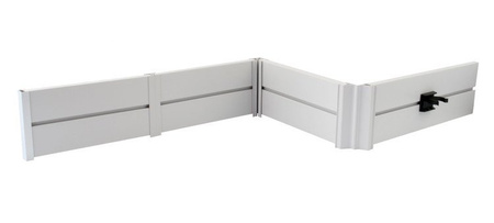 1,5m Sockelblende Küche Einbauküche Küchensockel Modern Sockel 100mm PCV ALUMINIUM SATIN