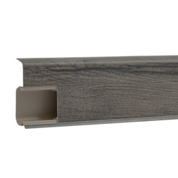 2m Fussleiste 55mm FELSIG Fußleiste Leiste Sockelleiste Laminatleiste Bodenleiste PVC + Montagematerial GRATIS