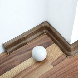 2,5m Fussleiste 52mm EICHE PRESTIGE Fußleiste Leiste Sockelleiste Laminatleiste Bodenleiste + Montagematerial GRATIS