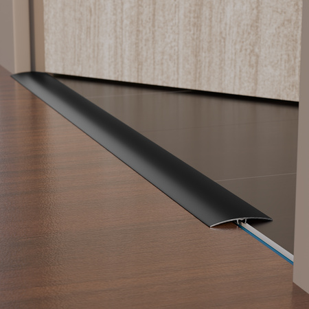 Übergangsprofil Rund 0,93m 37mm 5 in 1 SCHWARZ