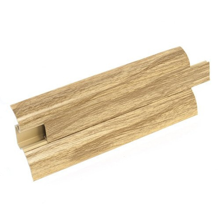 2m Fussleiste 52mm EICHE ANTIK Fußleiste Leiste Sockelleiste Laminatleiste Bodenleiste PVC + Montagematerial GRATIS