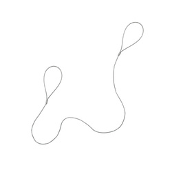 Stahlseil Verzinkt mit Ösen Schlaufenseil Öse - Öse Schlaufe Drahtseil Seil mit Schlaufen 4mm