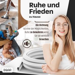 KD-11 Dichtung 12×5 mm TPS, Braun – Ideal für Innen- und Außentüren aus Holz, Türrahmen und Zargen