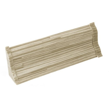 2m Fussleiste 52mm SCHILFROHR HELL Fußleiste Leiste Sockelleiste Laminatleiste Bodenleiste PVC + Montagematerial GRATIS