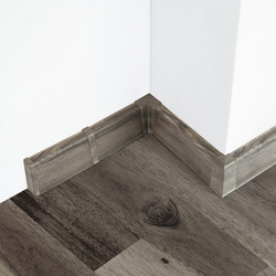 2,5m Fussleiste PVC 55mm Felsig + Montagematerial Gratis