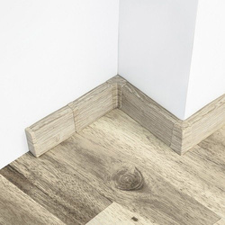 2m Fussleiste 55mm EICHE CANYON Fußleiste Leiste Sockelleiste Laminatleiste Bodenleiste PVC + Montagematerial GRATIS