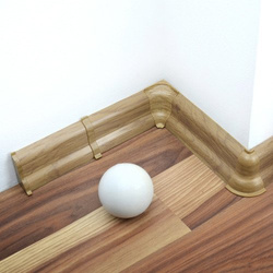 2m Fussleiste 52mm EICHE ANDEN Fußleiste Leiste Sockelleiste Laminatleiste Bodenleiste PVC + Montagematerial GRATIS