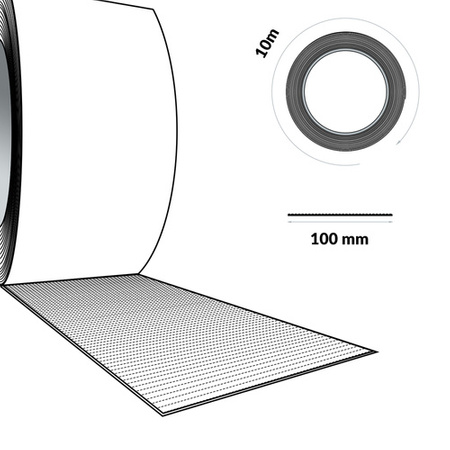 Butylband DACHDECKERBAND Abdichtband Selbstklebendes Reparaturband Dichtband 100mm ALUMINIUM