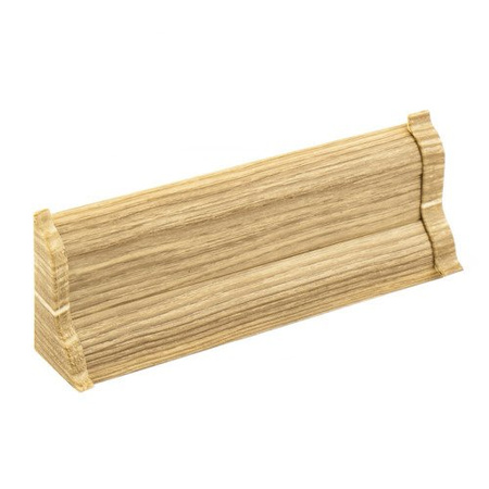 2m Fussleiste 52mm EICHE NATURLICH Fußleiste Leiste Sockelleiste Laminatleiste Bodenleiste PVC + Montagematerial GRATIS