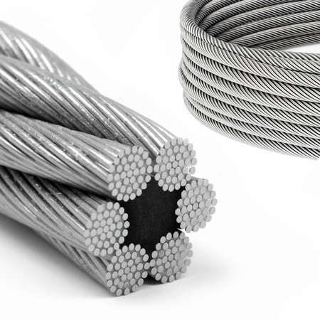 DRAHTSEIL Verzinkt Drahtseile Stahlseil Stahlseile Draht 11mm 6x37