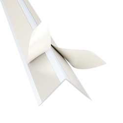 Selbstklebender PVC-Winkel für Außenecken 15×15mm Weiß 2m