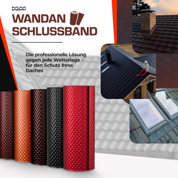 Kaminanschlussband Wandanschlussband Dachanschlussband 3D Struktur ALU Dachrolle GRAPHIT
