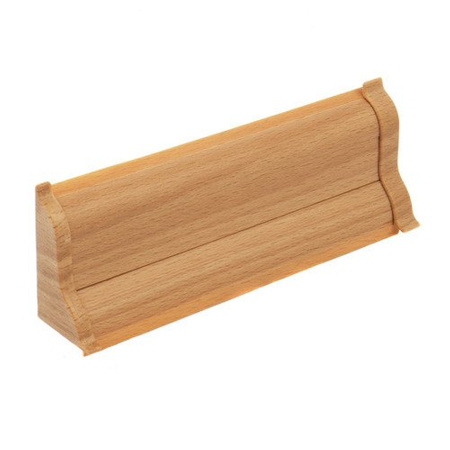 2m Fussleiste 52mm BUCHE NATURLICH Fußleiste Leiste Sockelleiste Laminatleiste Bodenleiste PVC + Montagematerial GRATIS