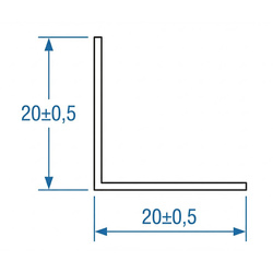 Winkelprofil Winkelleiste PVC 40x40 SCHWARZ 1m
