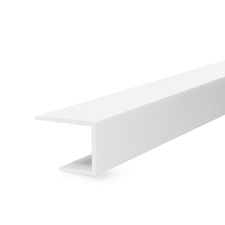 Winkelprofil Winkelleiste PVC 20x20 SILBER 2m